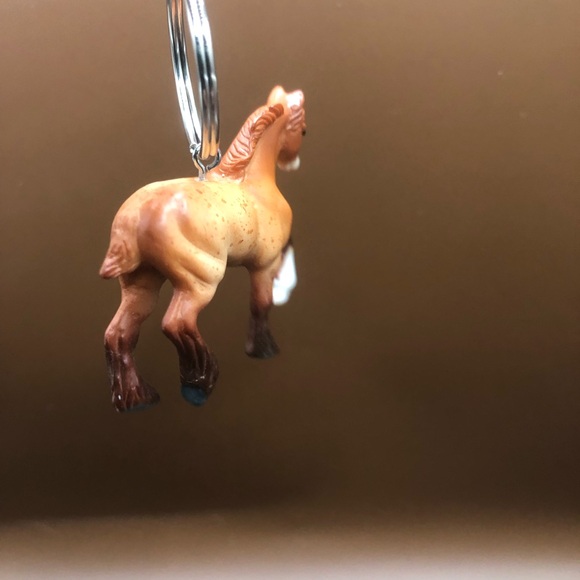 Red Roan Breyer Mini Whinnie Draft Horse Keychain - Picture 7 of 7